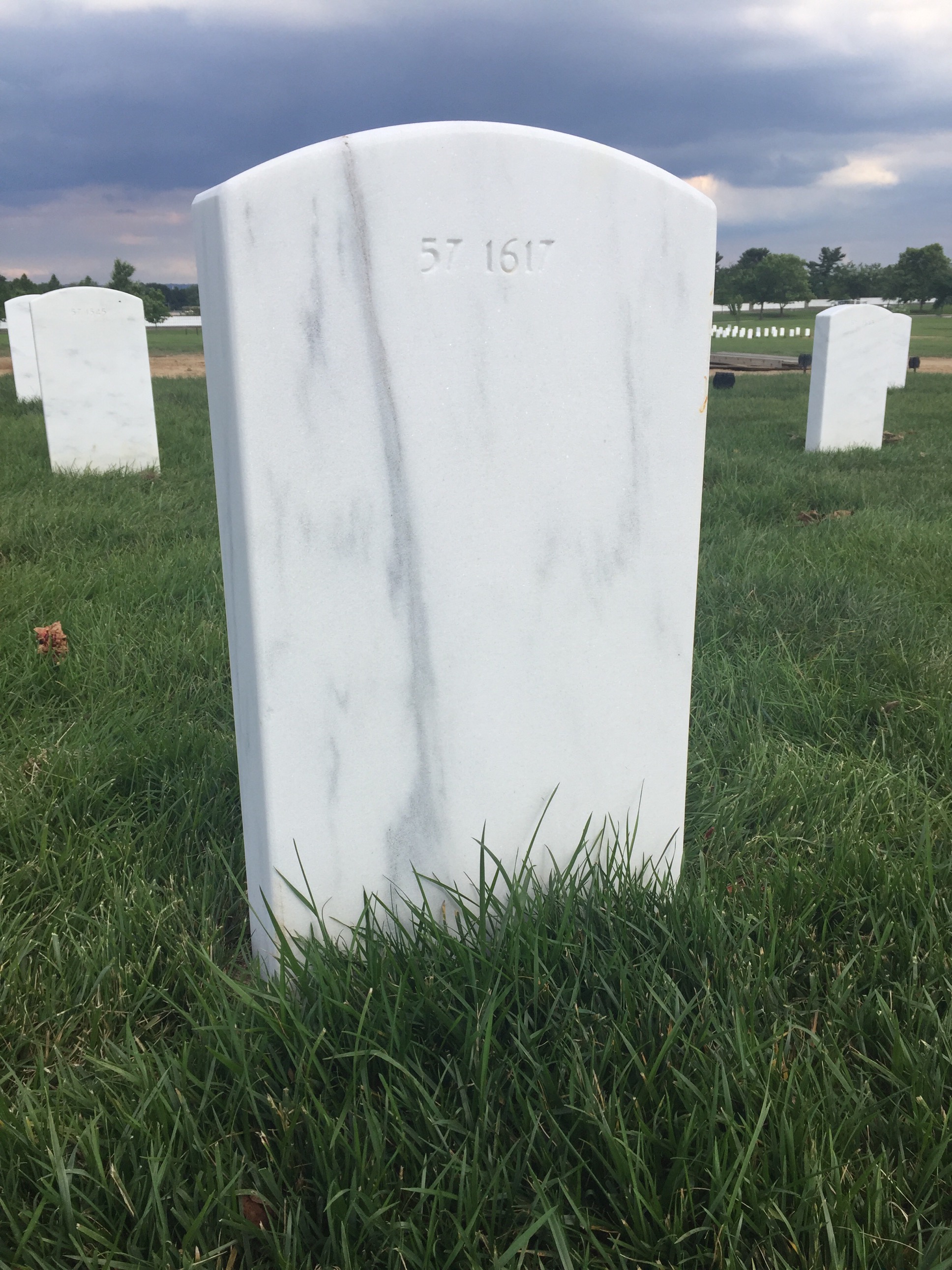 Back of headstone — Alfred Santoro