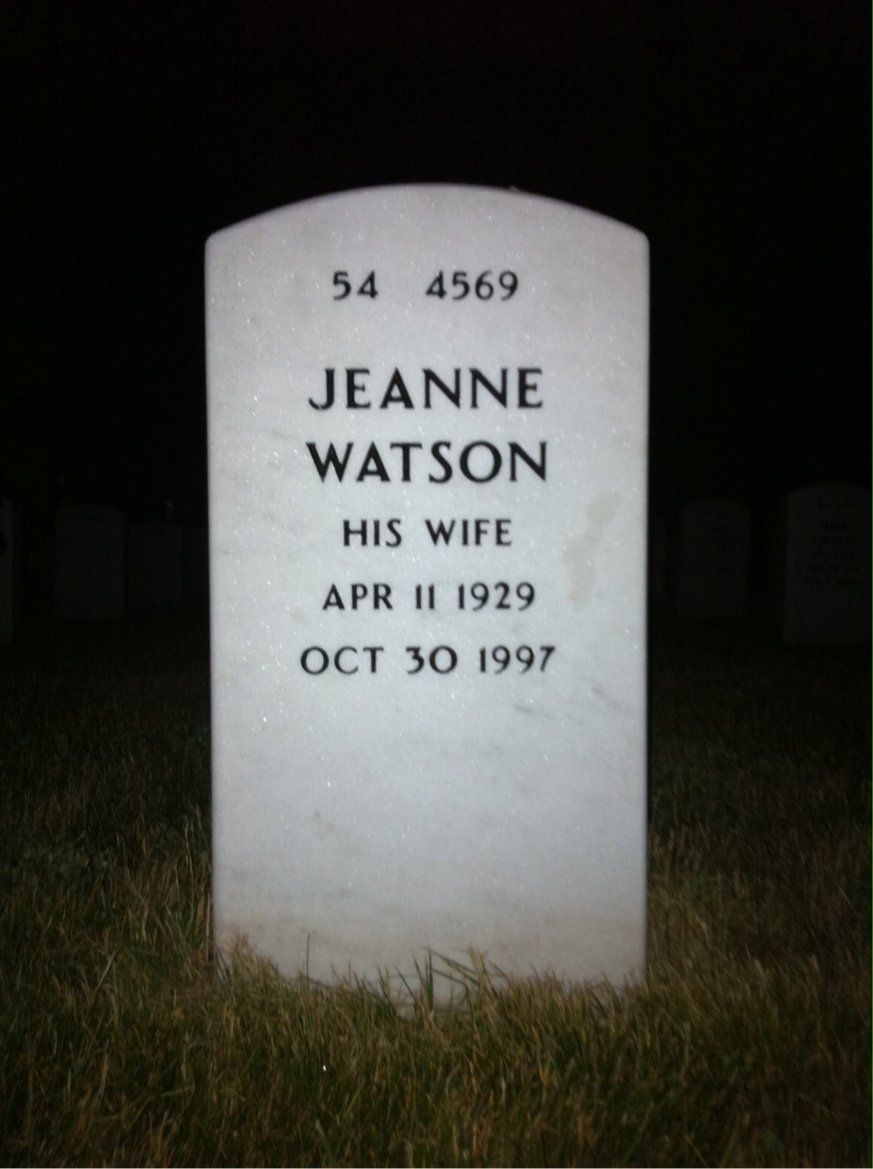 Back of headstone — Daniel Cashman