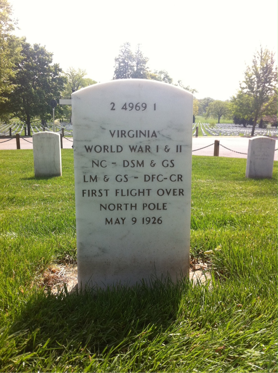 Headstone of Richard E. Byrd,