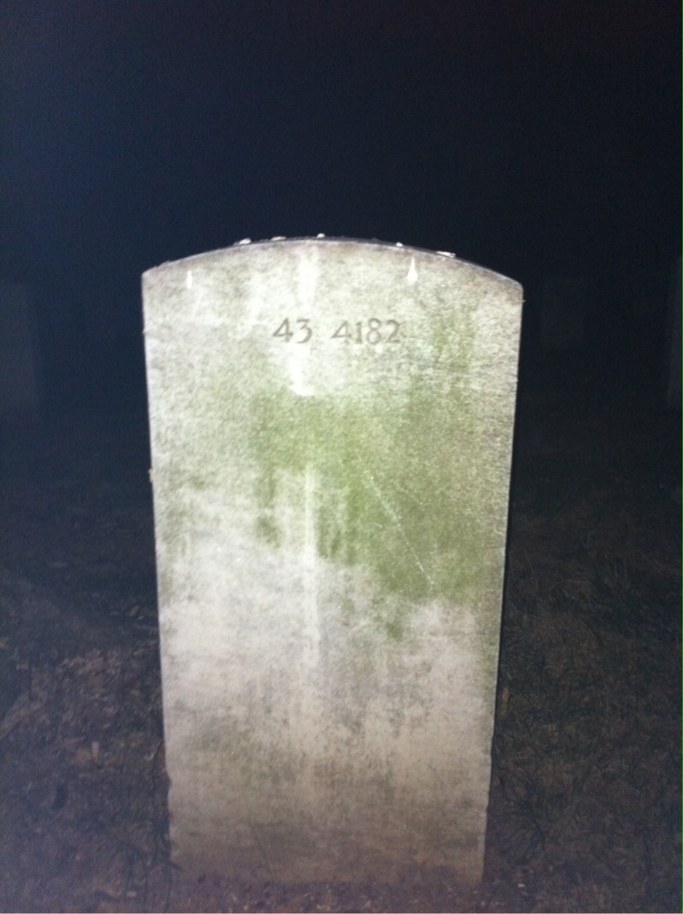 Back of headstone — Walter J Floyd