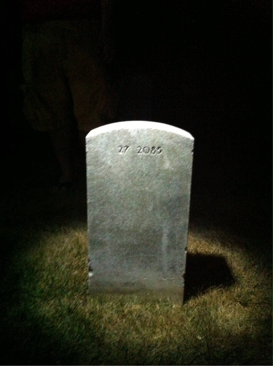 Back of headstone — Samuel Montgomery