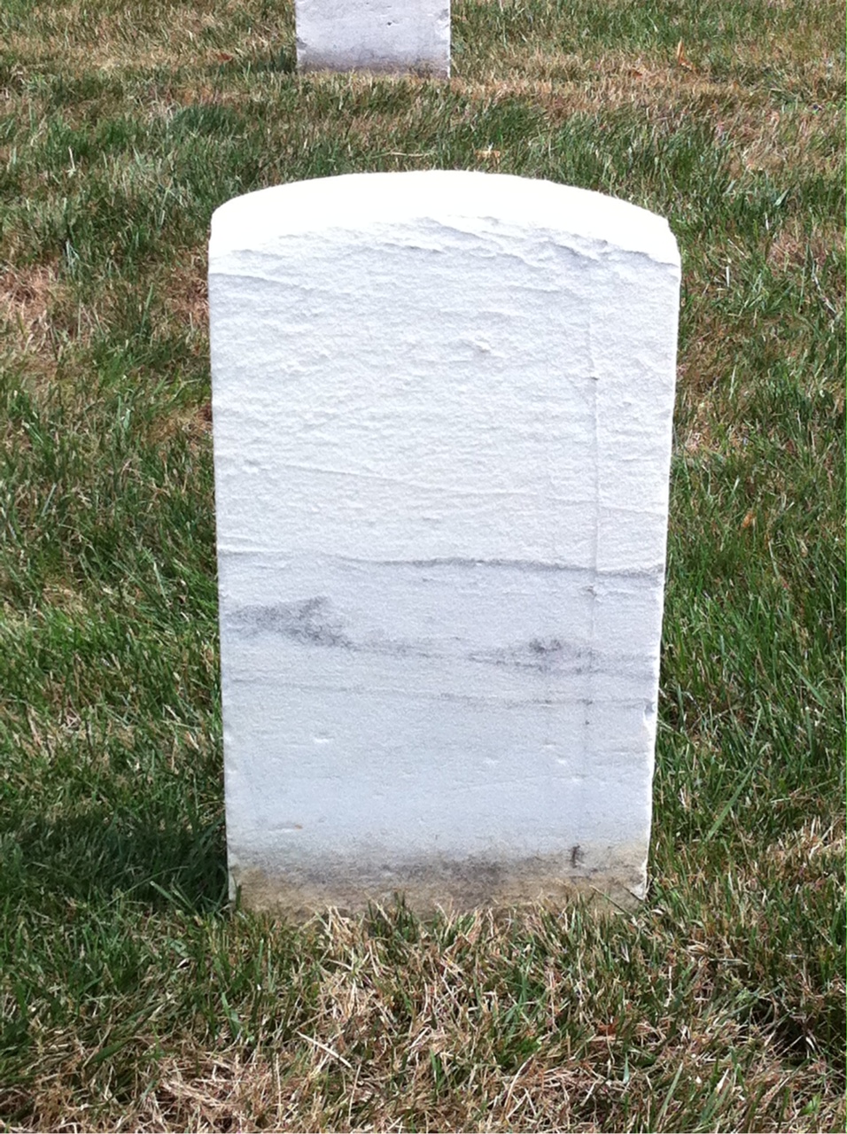 Back of headstone — Thomas Murphy