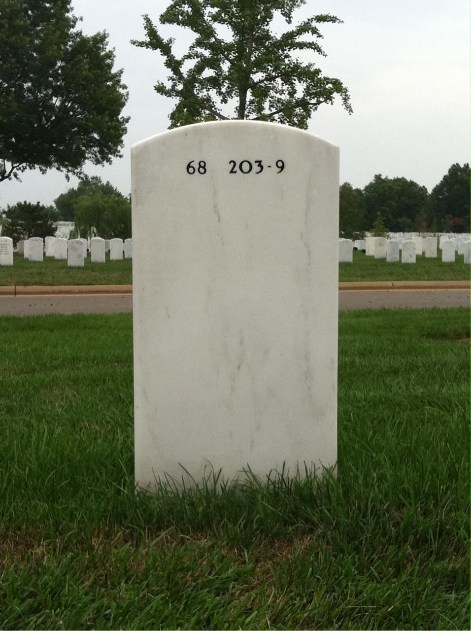 Back of headstone — Jack Payne
