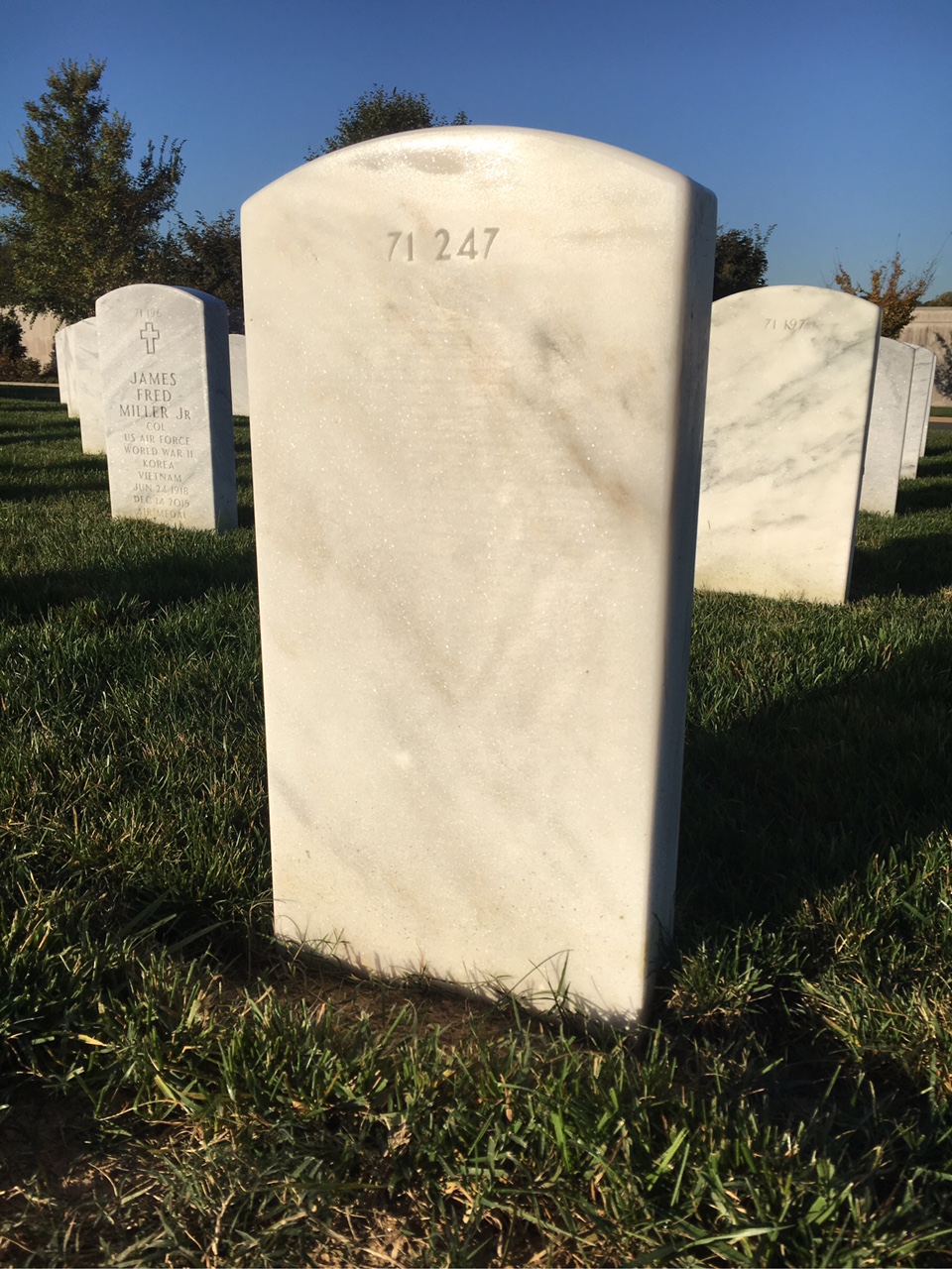 Back of headstone — Alford Jimerson