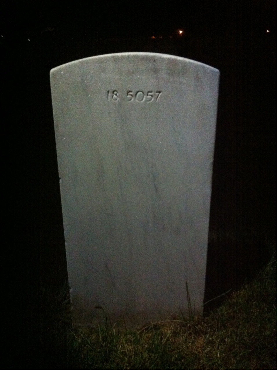 Back of headstone — Henry Bauman
