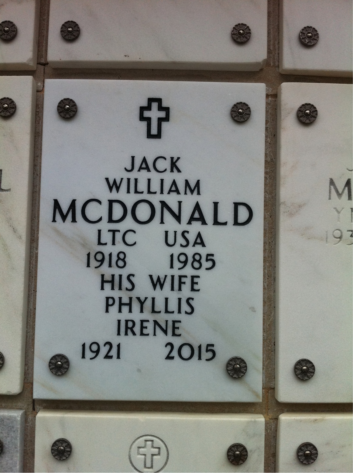 Jack W Mcdonald
