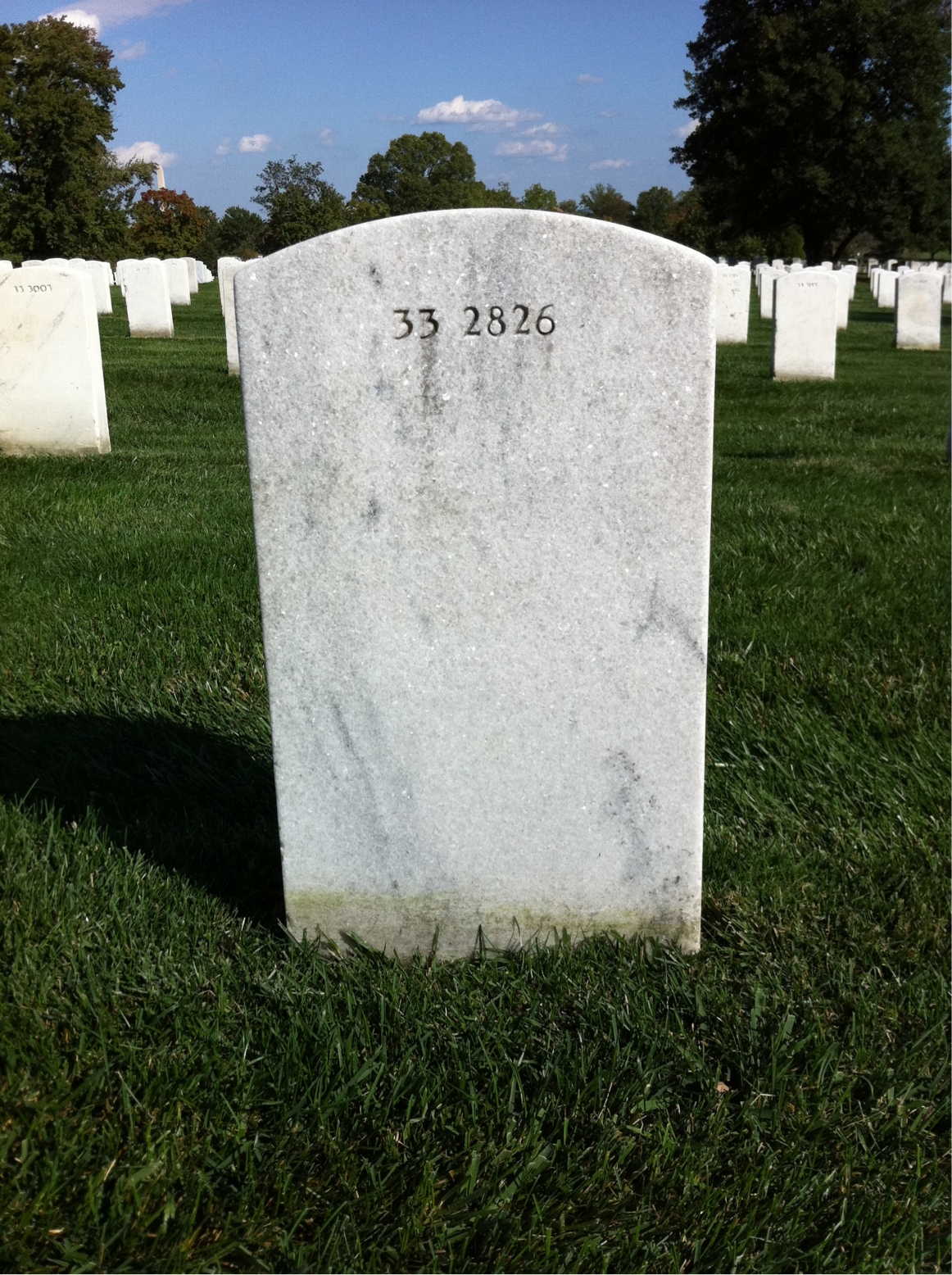 Back of headstone — Eleanor Mcneil