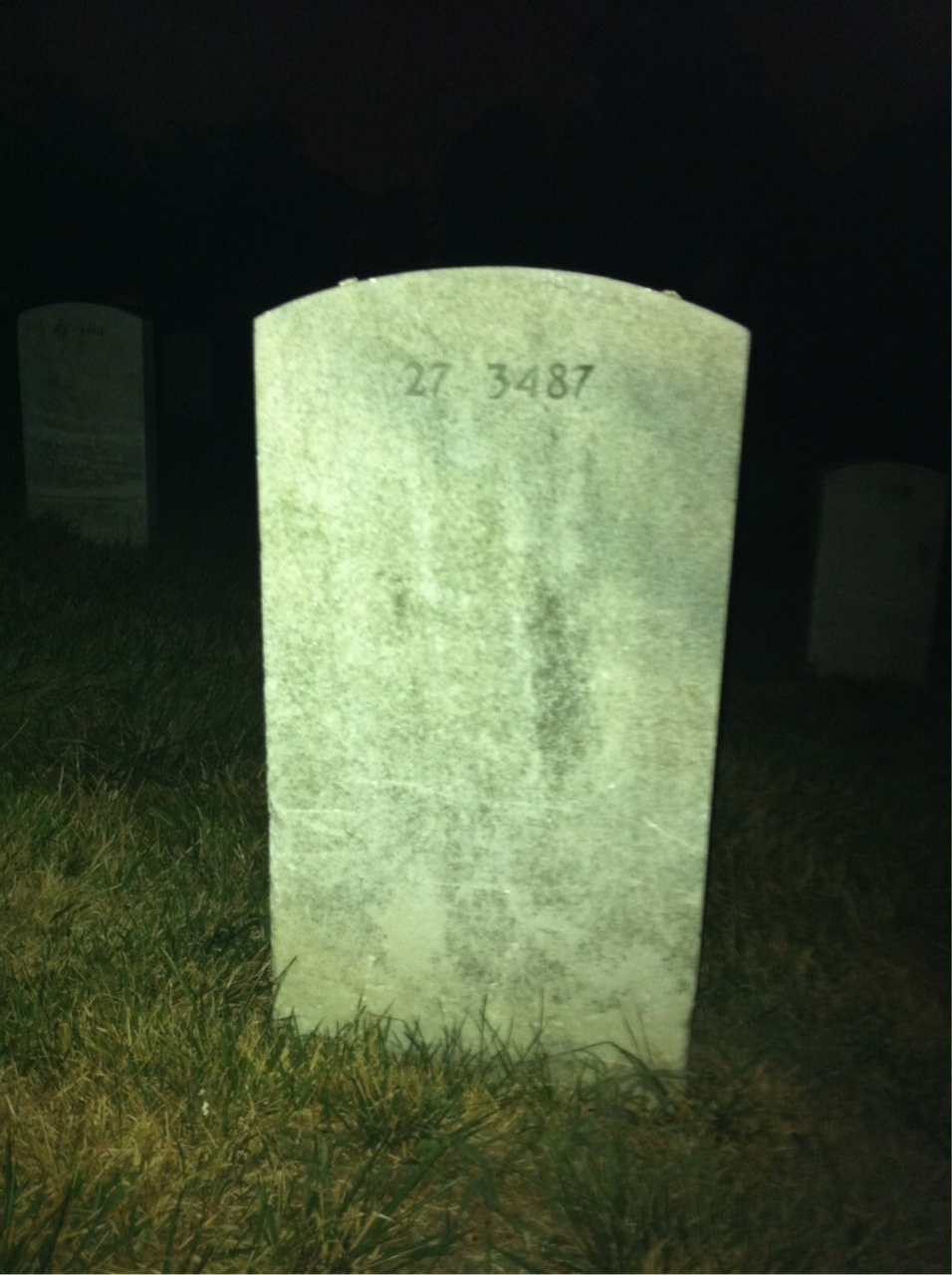 Back of headstone — Benjamin Bailey