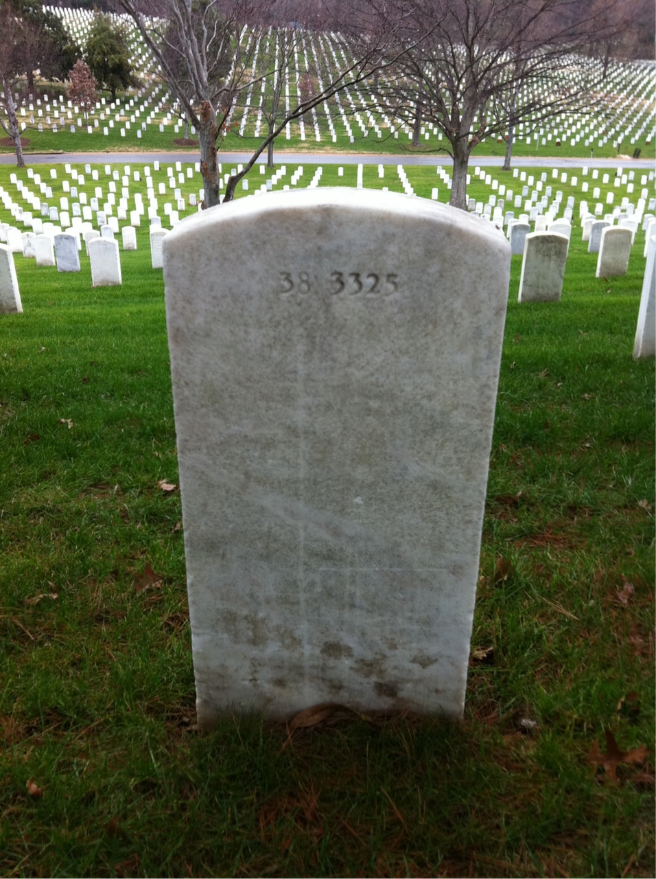 Back of headstone — Pierce Sykes