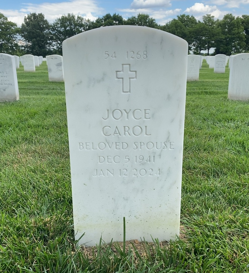 Back of headstone — Donald Cavanaugh