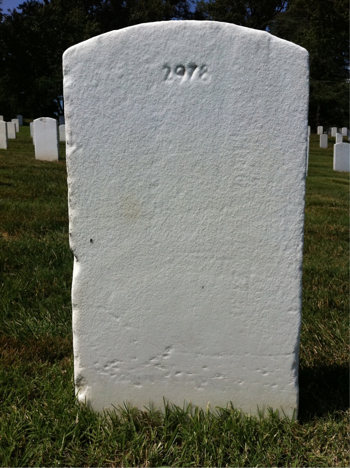 Back of headstone — Eugene Moses