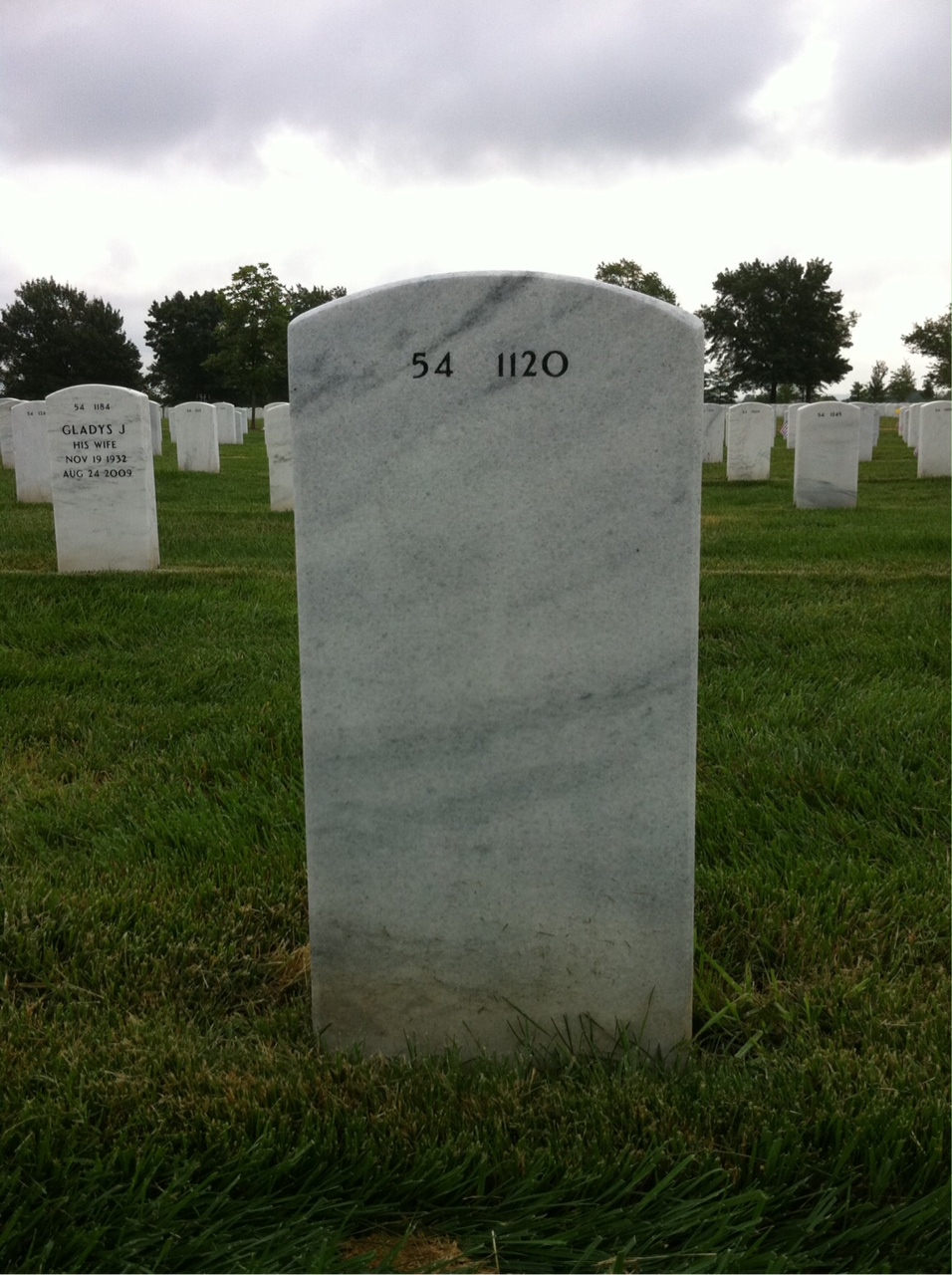 Back of headstone — Lamar Jenkins