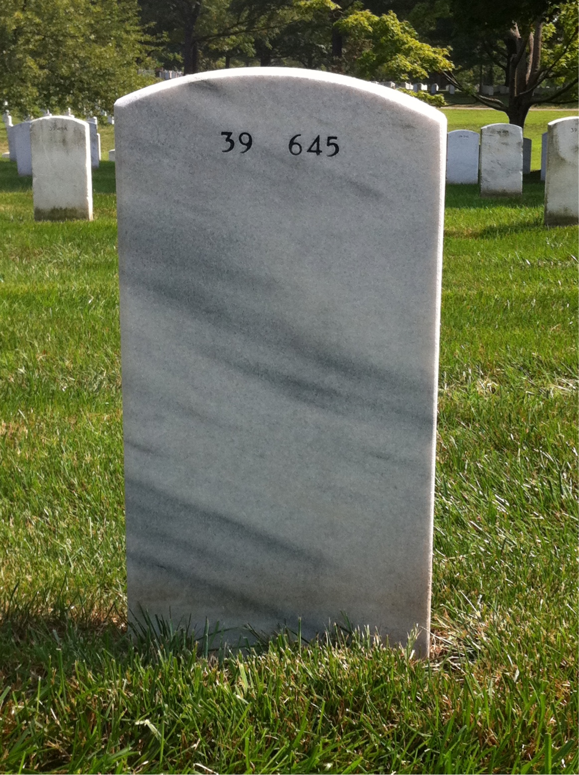 Back of headstone — Mary Rivera