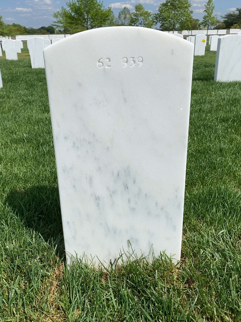 Back of headstone — Alkadio Moreno