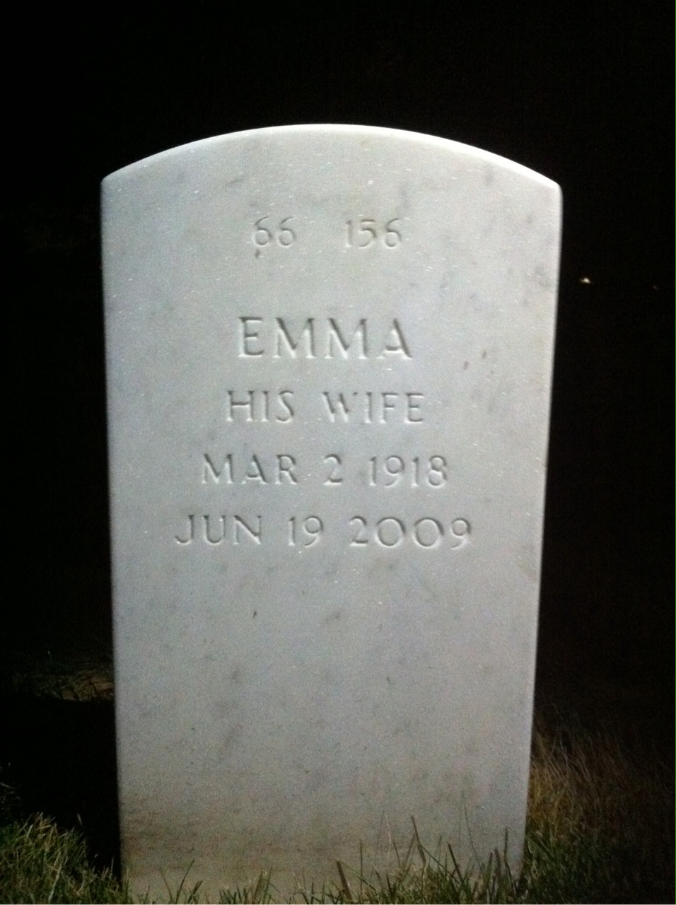 Back of headstone — Albert Bowen
