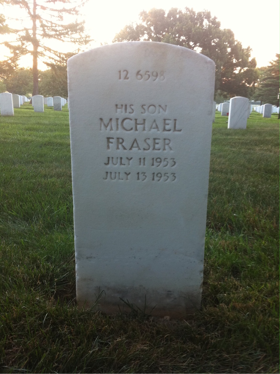 Back of headstone — Joe Keating