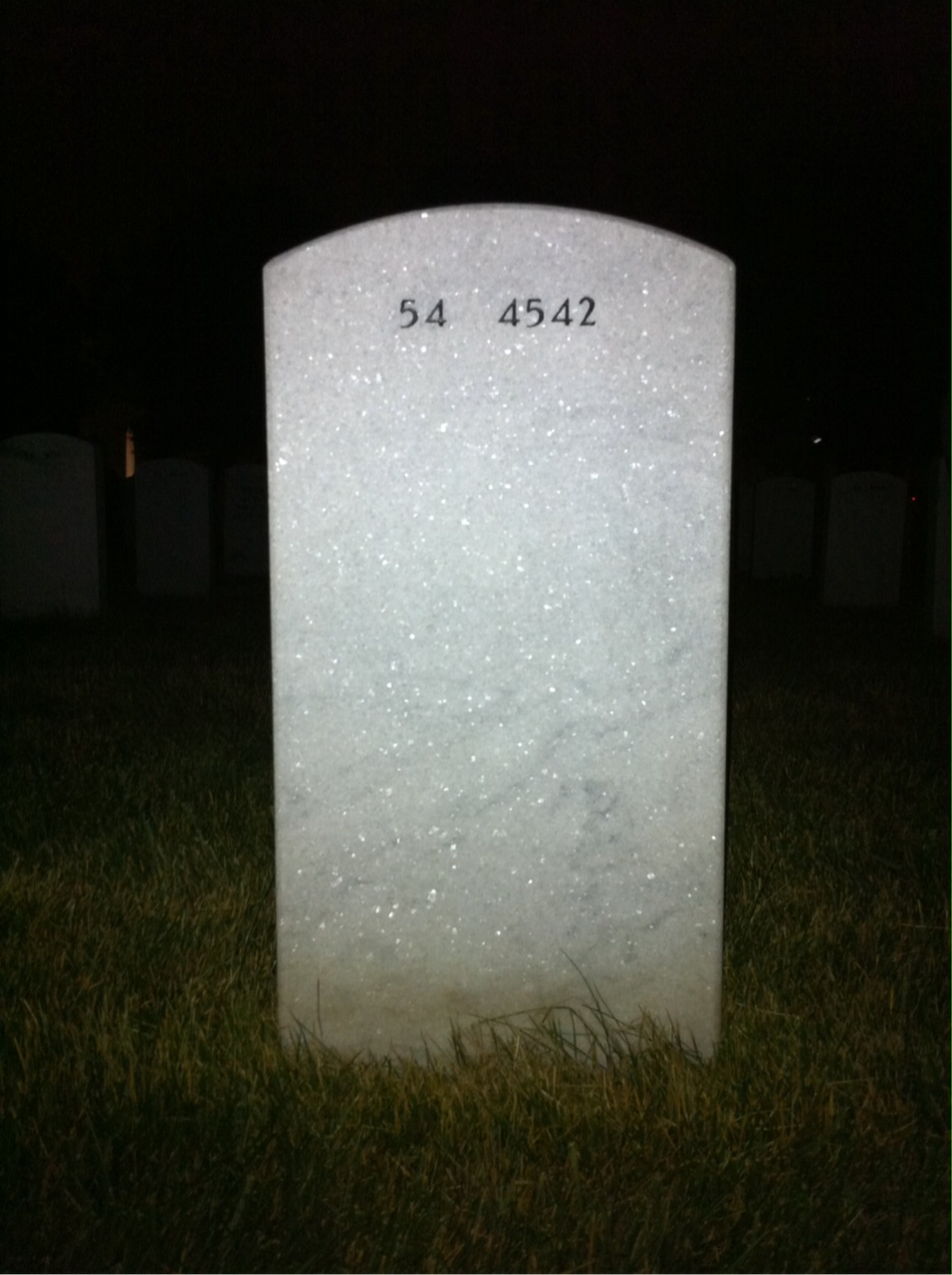 Back of headstone — James Schantel