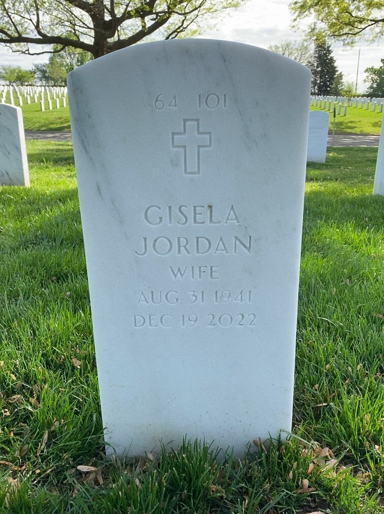 Back of headstone — William Wayne Jordan