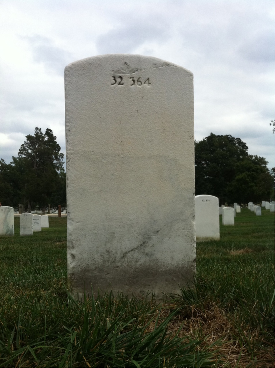 Back of headstone — Niel Bach