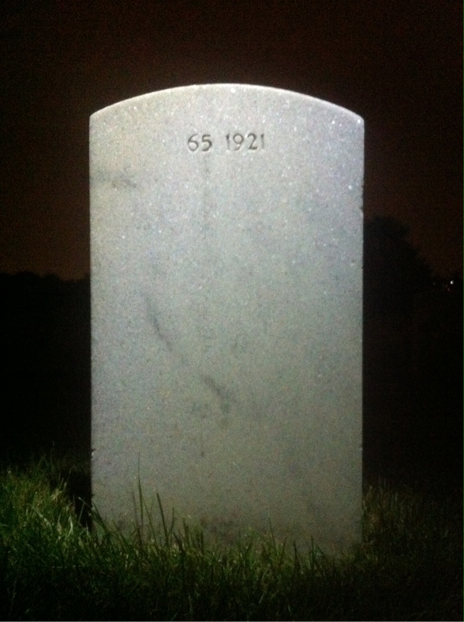 Back of headstone — Jackie Lee Eads