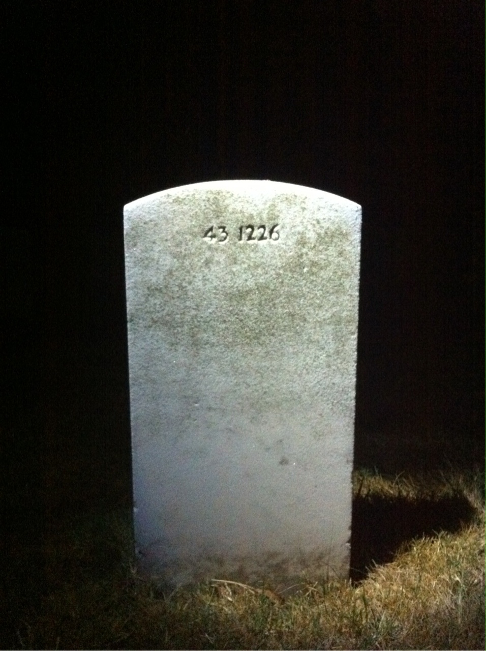 Back of headstone — Maureece Anderson