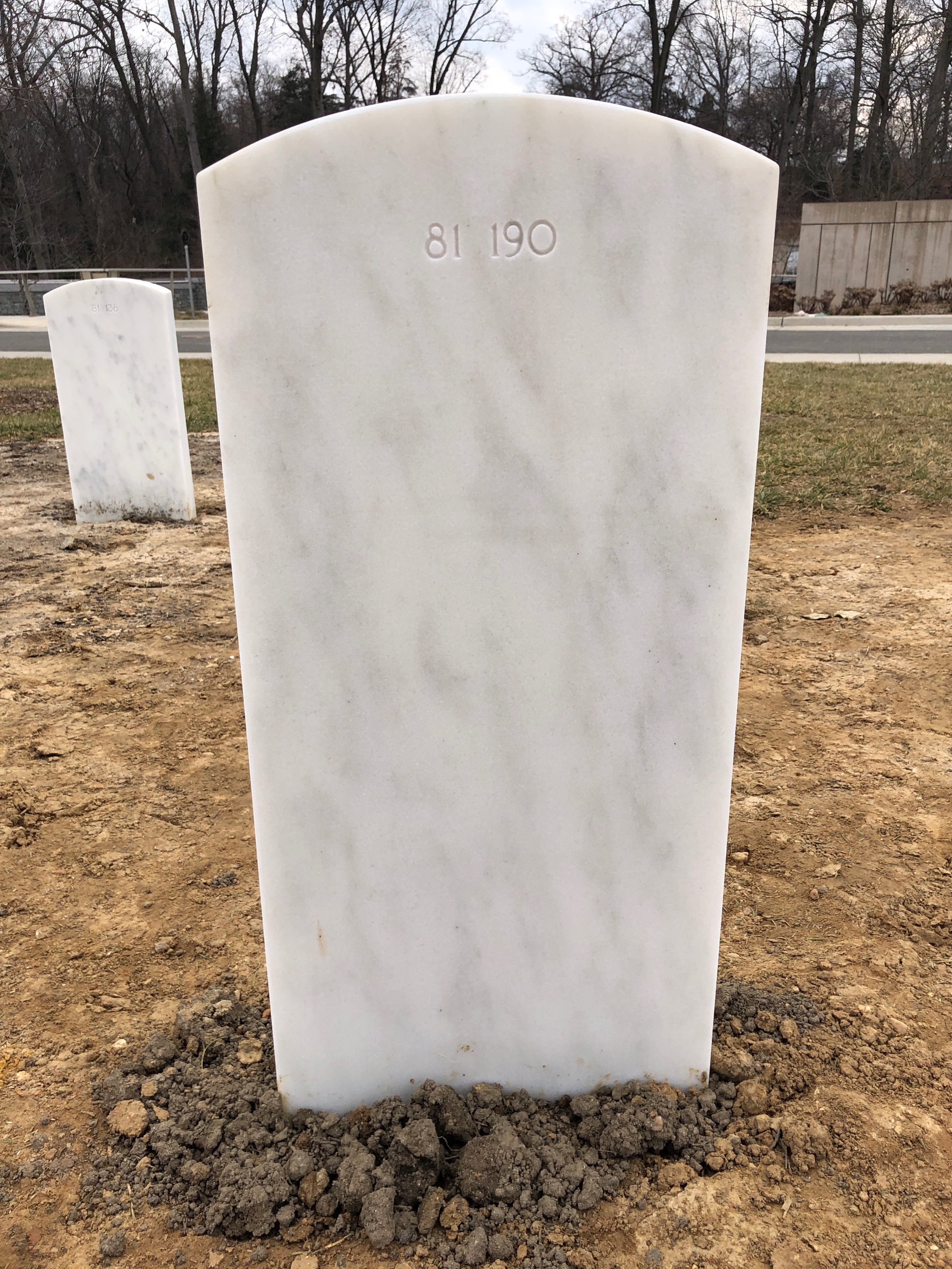 Back of headstone — Thomas Stanley Wiley