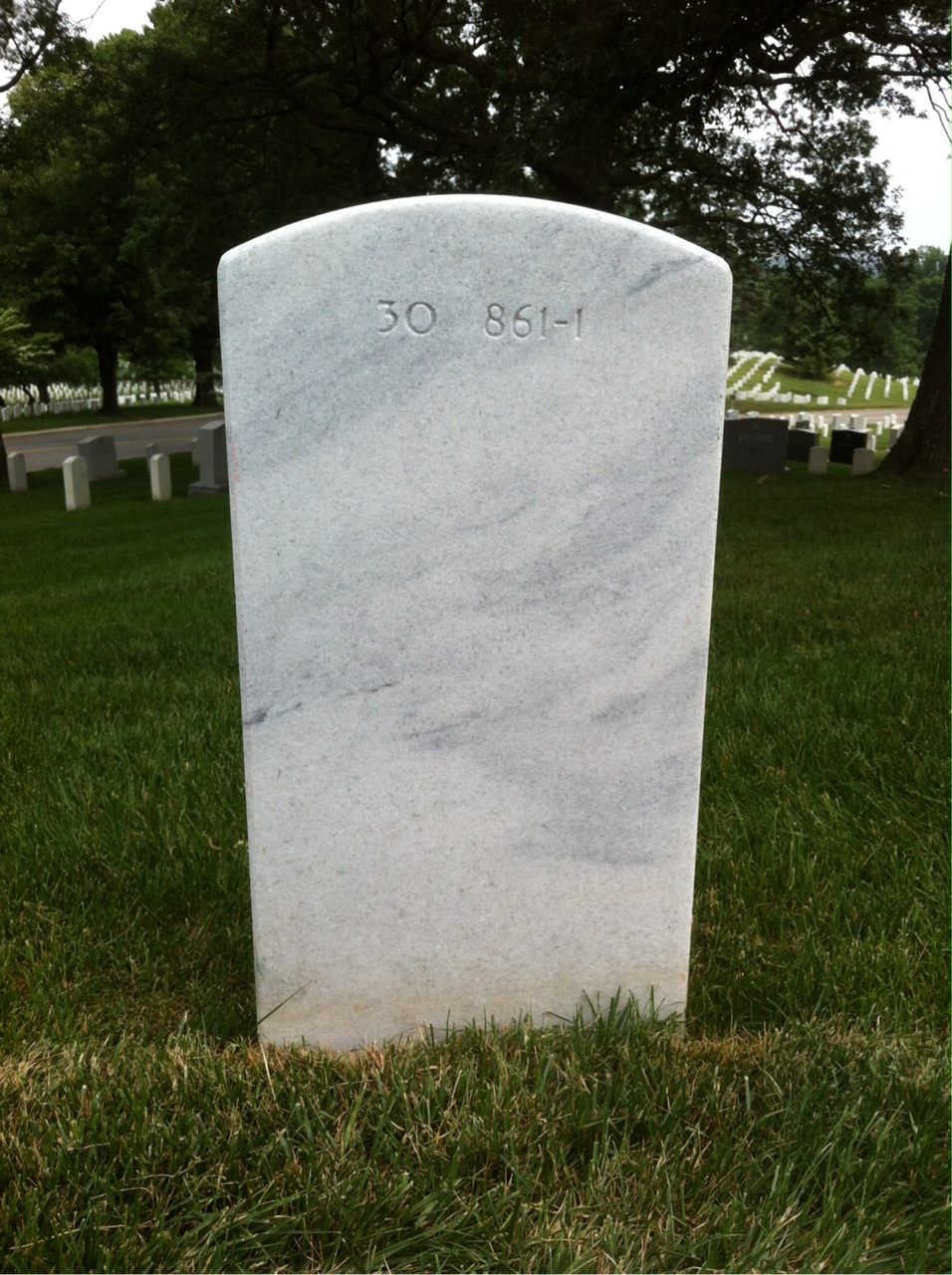Back of headstone — John Murphy
