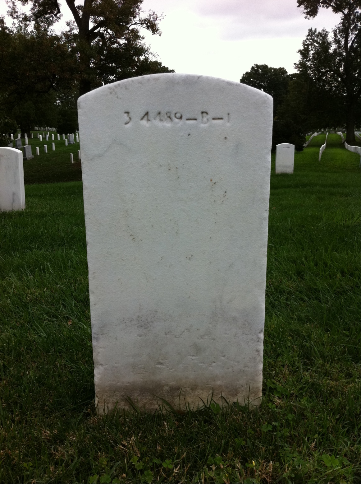 Back of headstone — John Ball