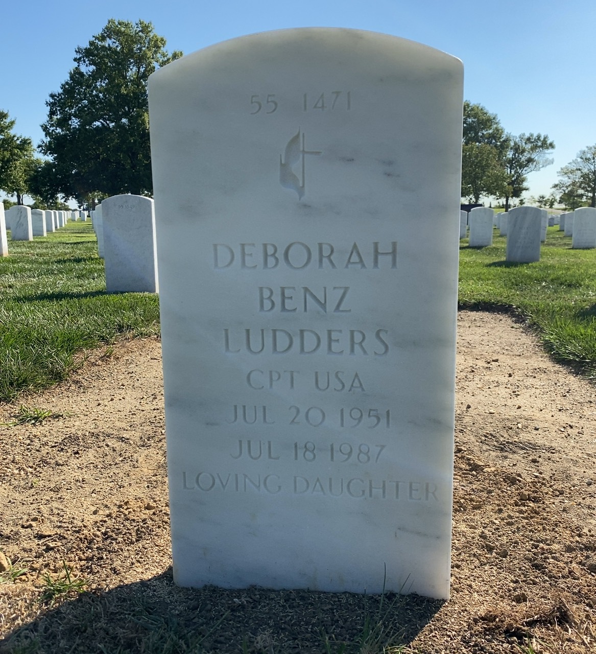 Back of headstone — Arnold Benz