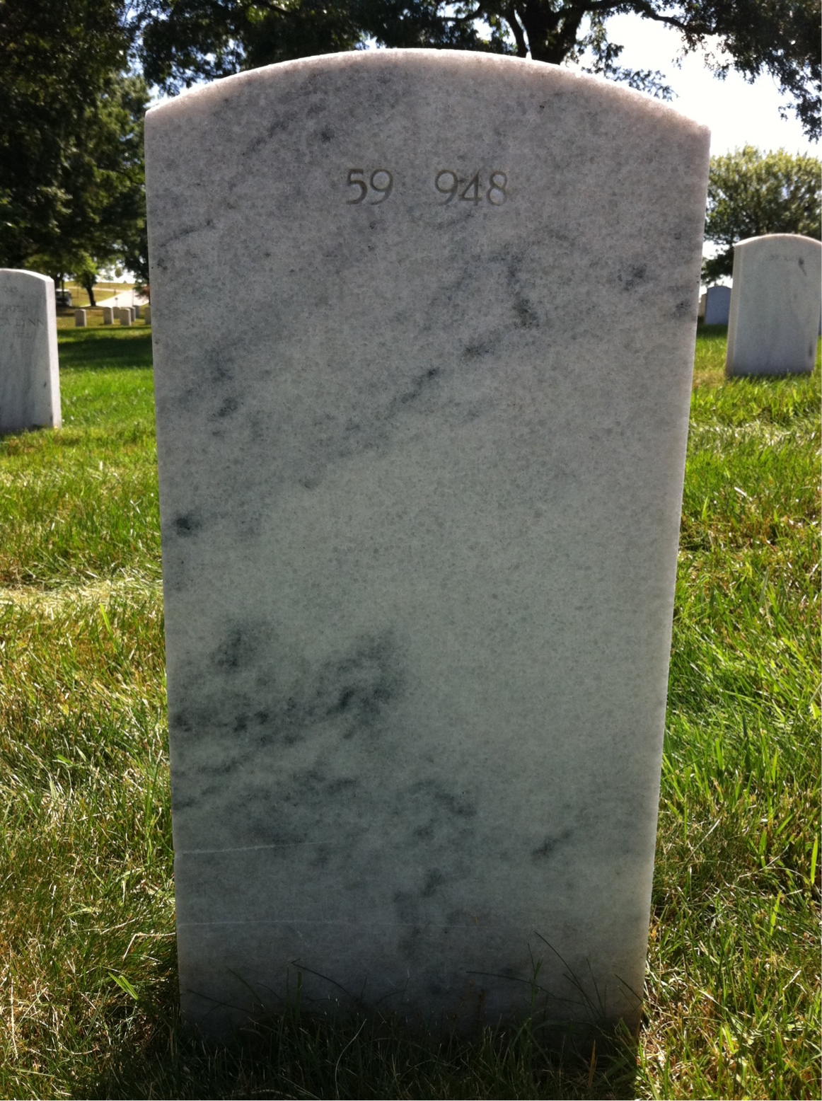 Back of headstone — Paul Aultman