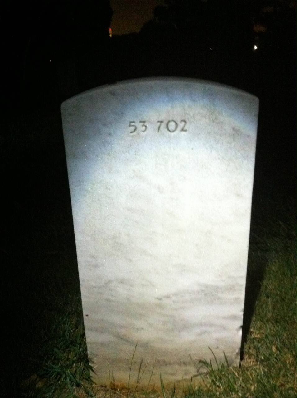 Back of headstone — Stanley Chester King