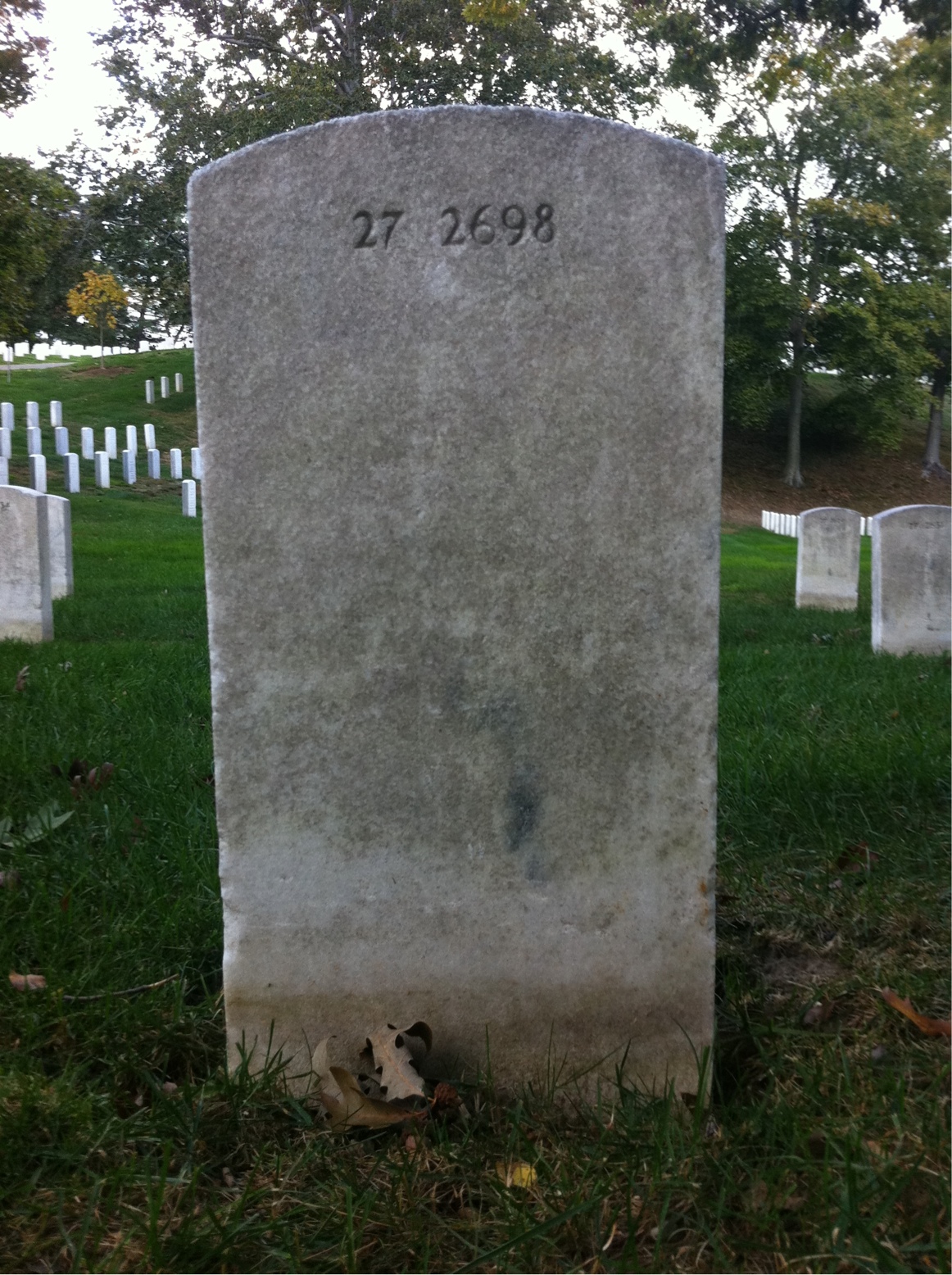 Back of headstone — Rose Blair
