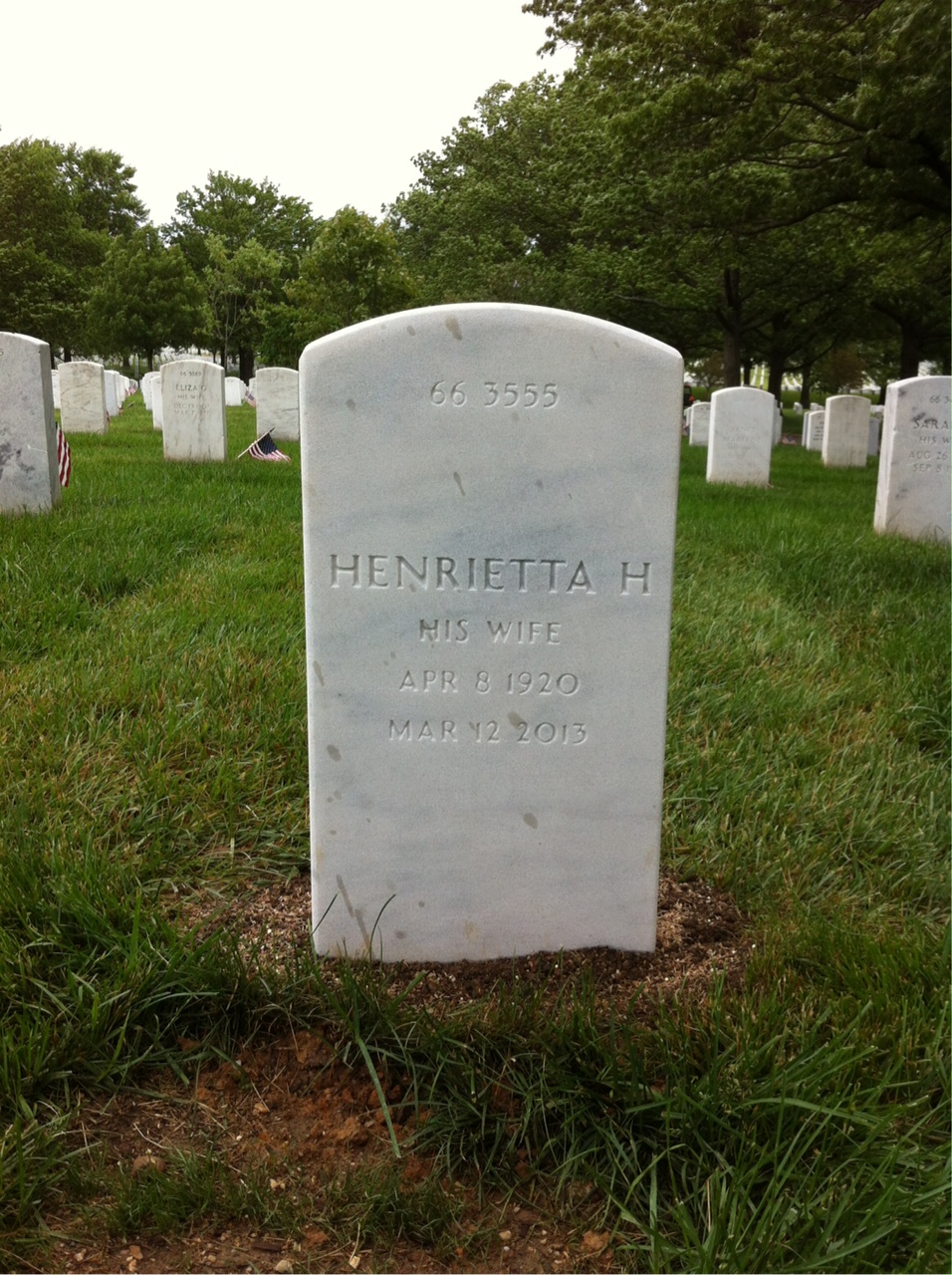 Back of headstone — Robert Westerheid