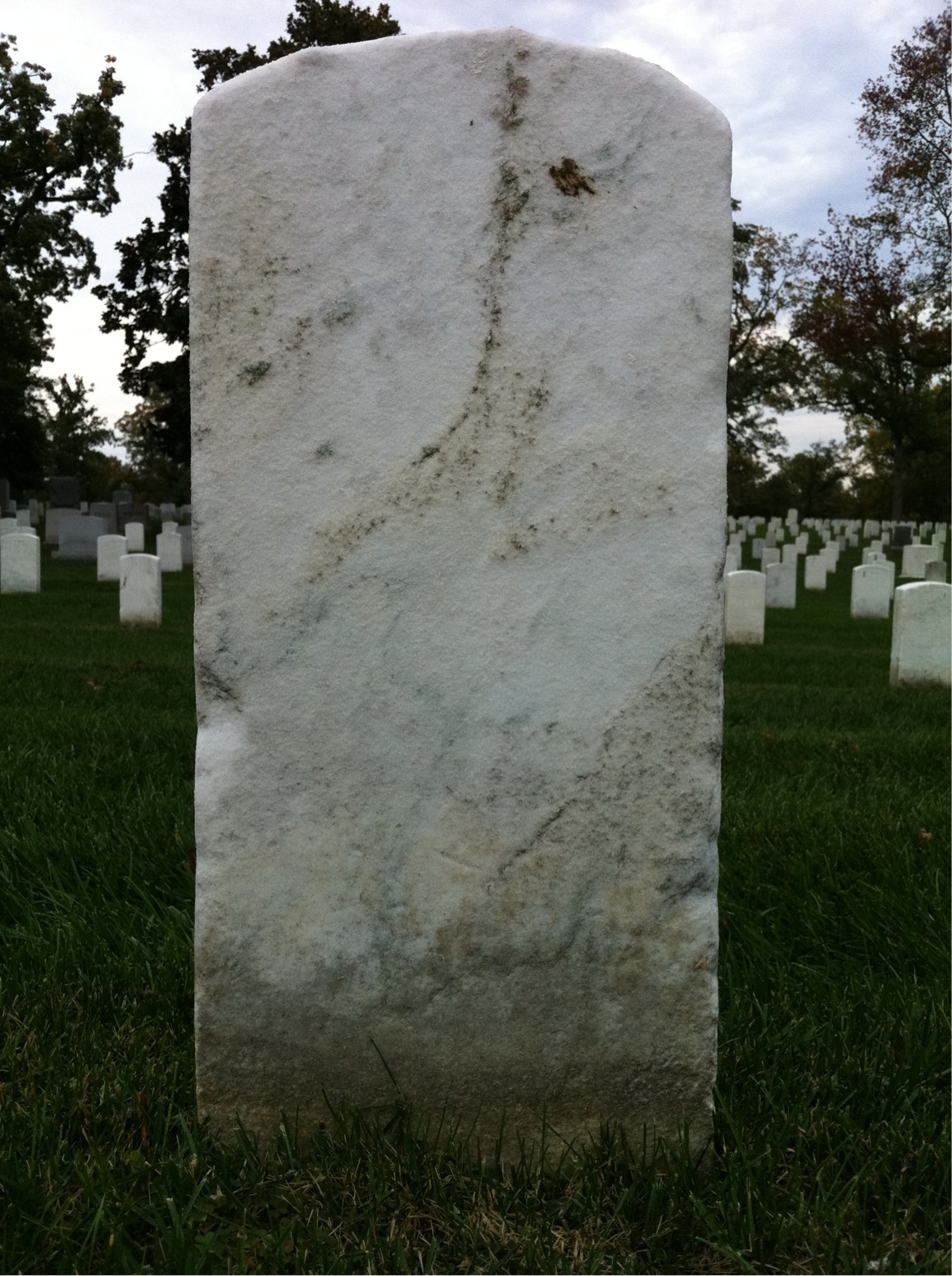Back of headstone — N Mitchell