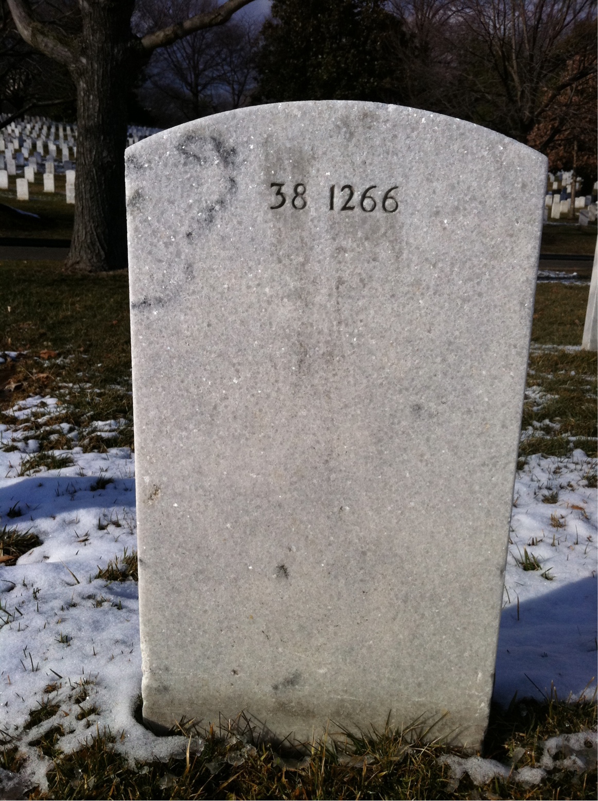 Back of headstone — William Behl