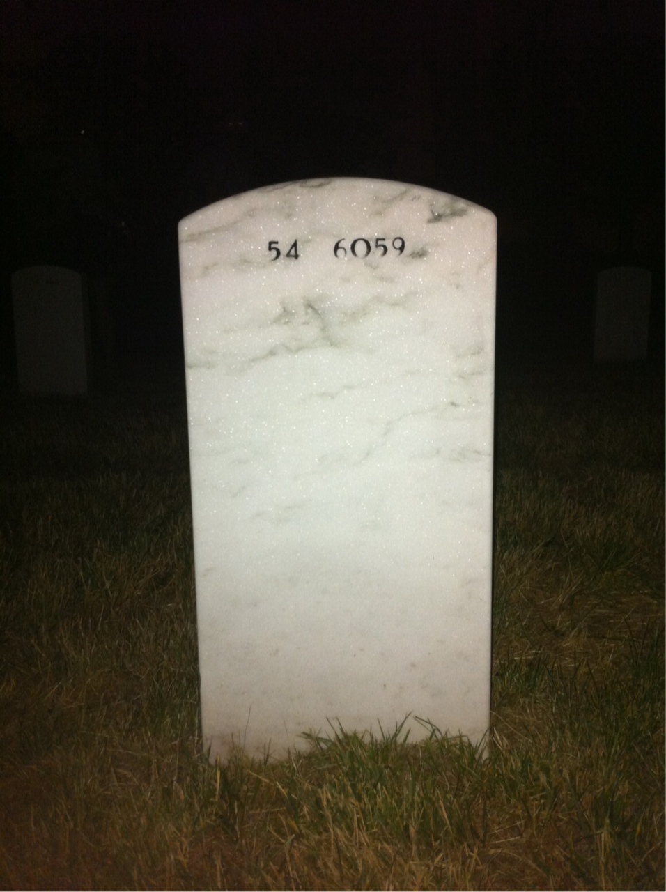 Back of headstone — Philip Mcmahon
