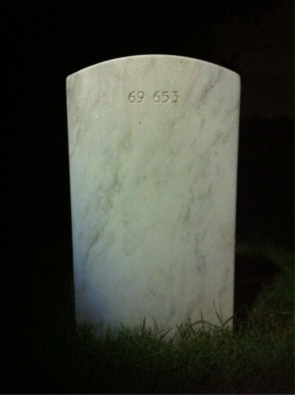 Back of headstone — Doris Murray