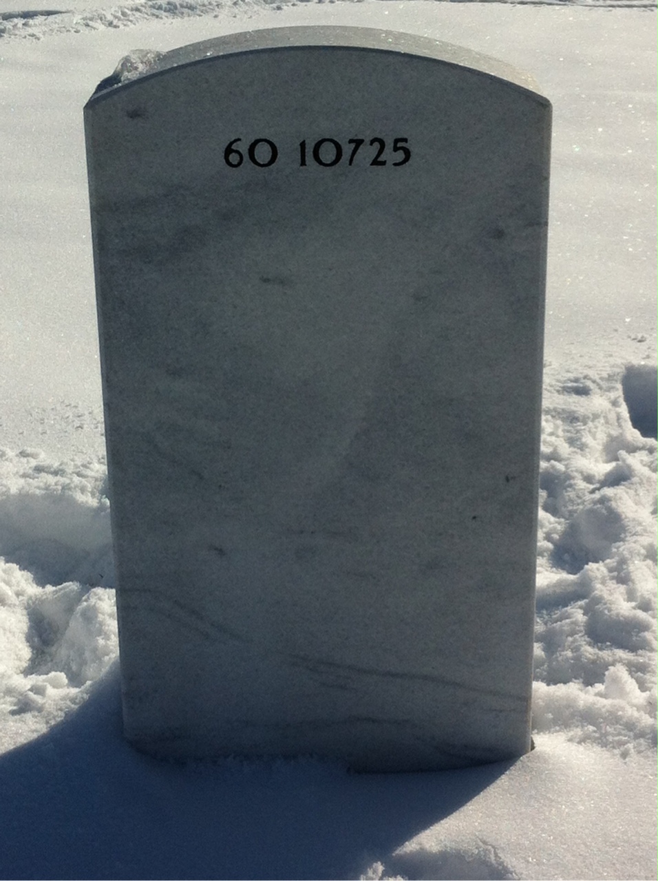 Back of headstone — Lawrence Oscar Dahl