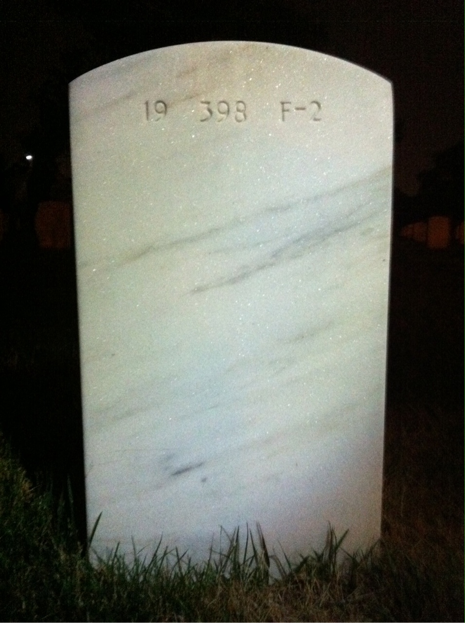 Back of headstone — Ruth Bogle