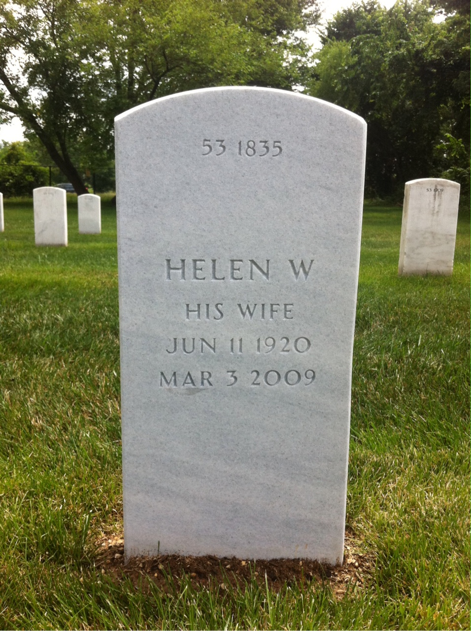 Back of headstone — William Altice