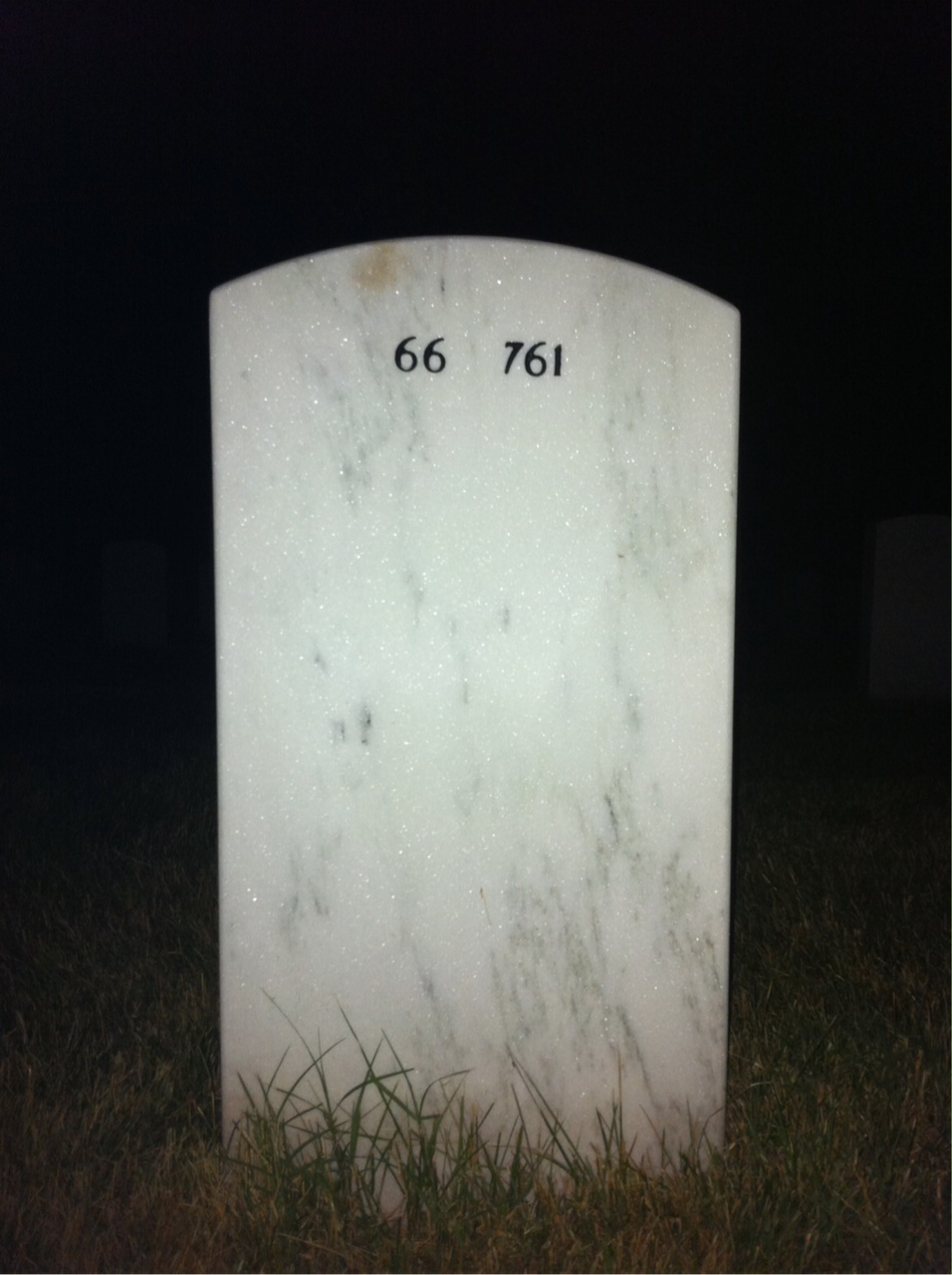 Back of headstone — Sanders Turner