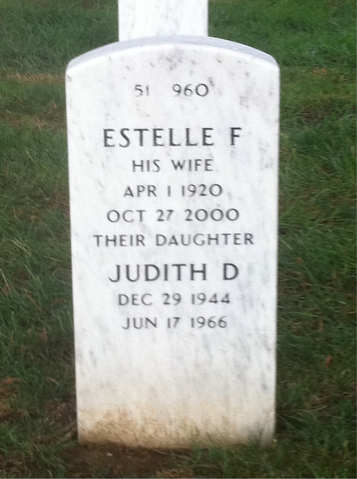 Back of headstone — Cullen Ellingburgh