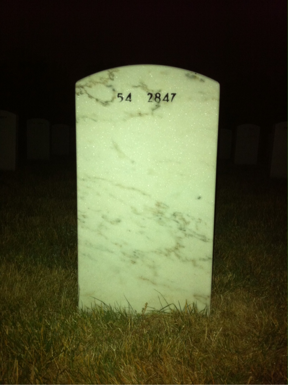 Back of headstone — Scott Callier