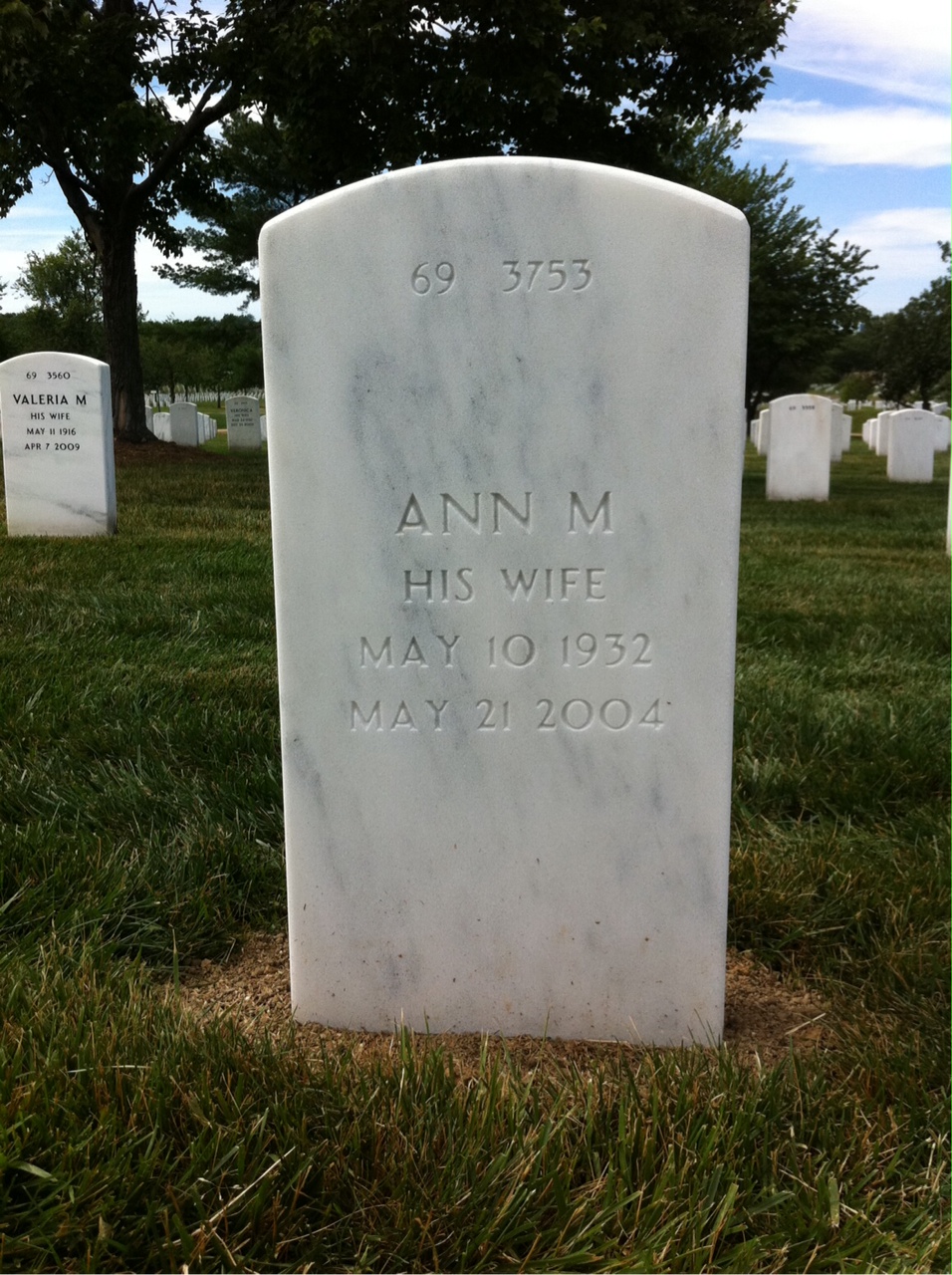 Back of headstone — John Wylam