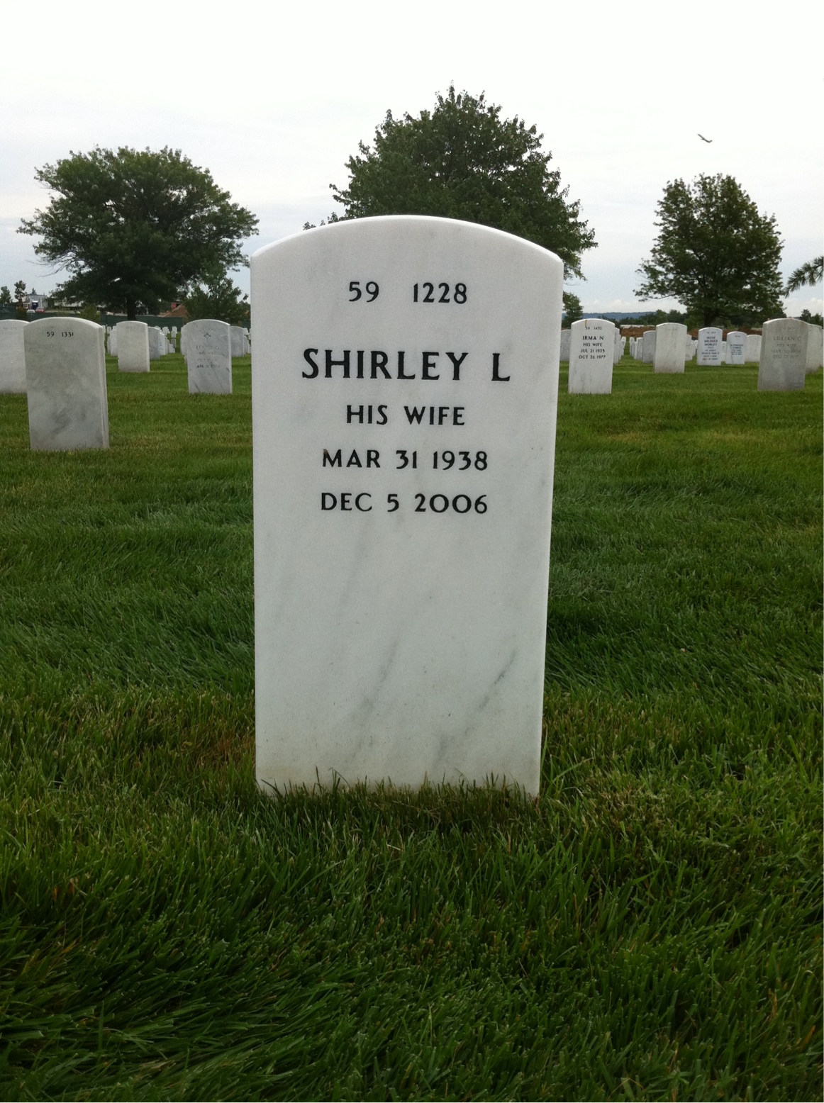 Back of headstone — James Archer