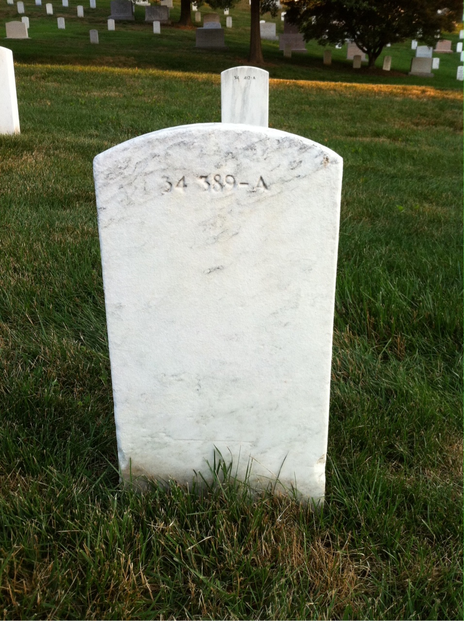 Back of headstone — William Morrison