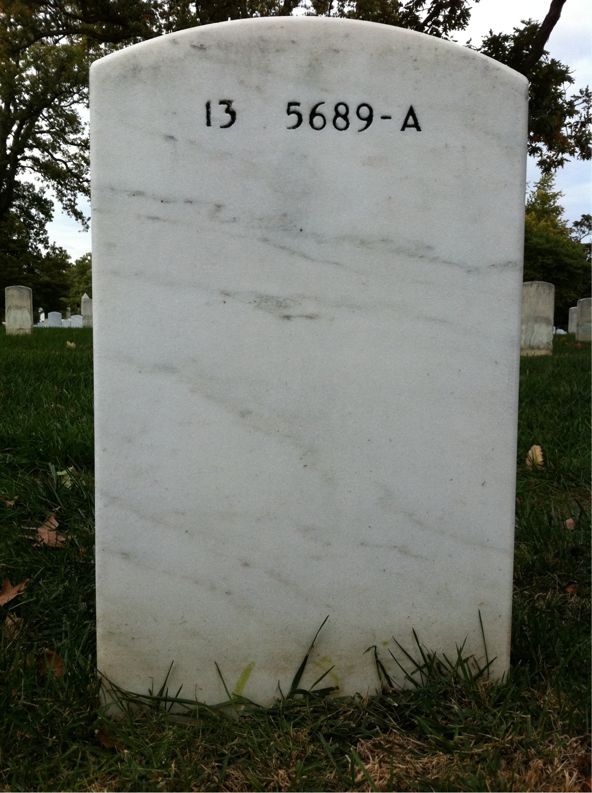Back of headstone — James Baldwin