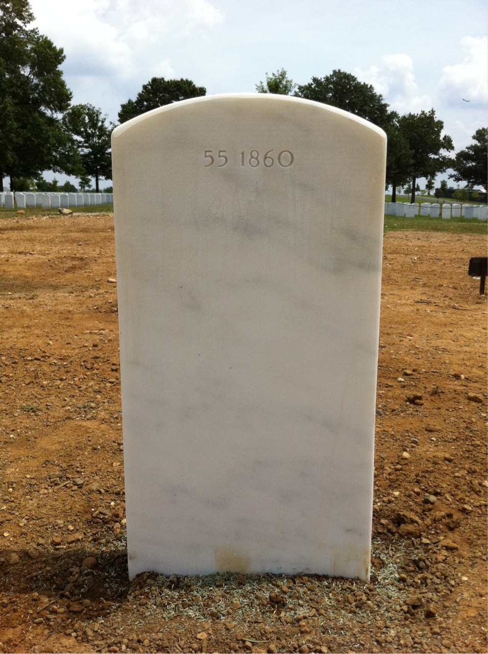 Back of headstone — Joseph Agostini