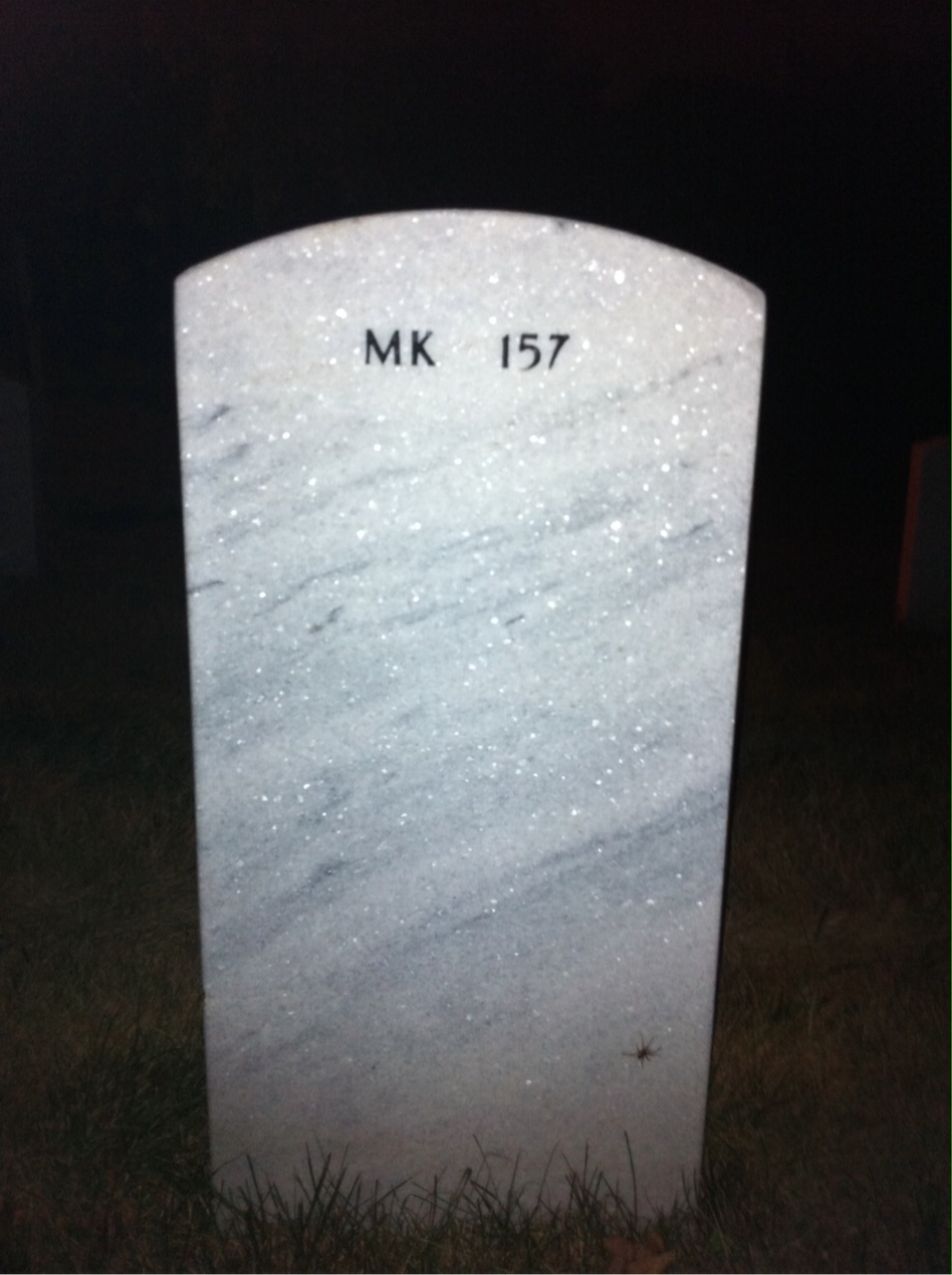 Back of headstone — John Griffin