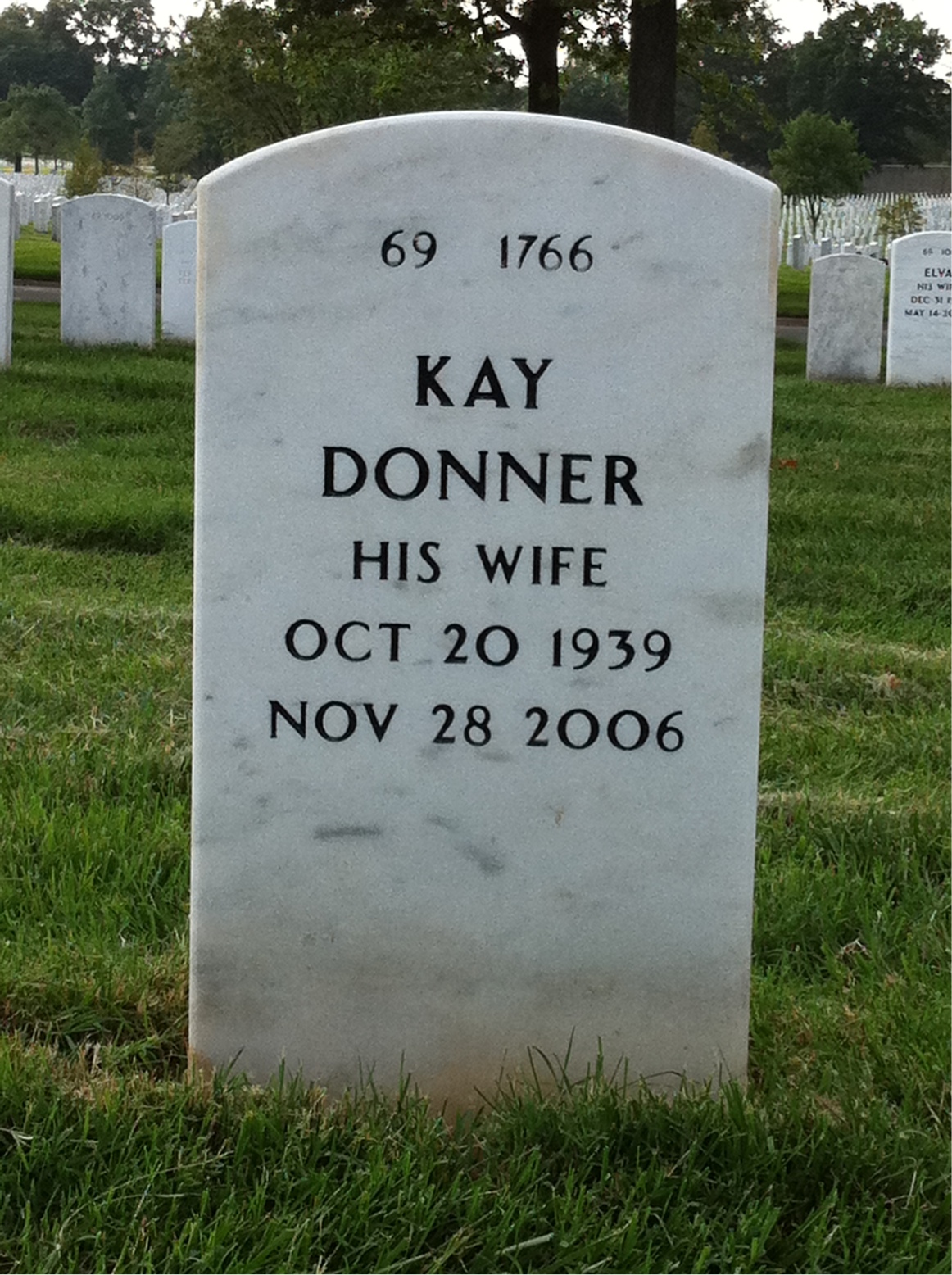 Back of headstone — Harry Wynne